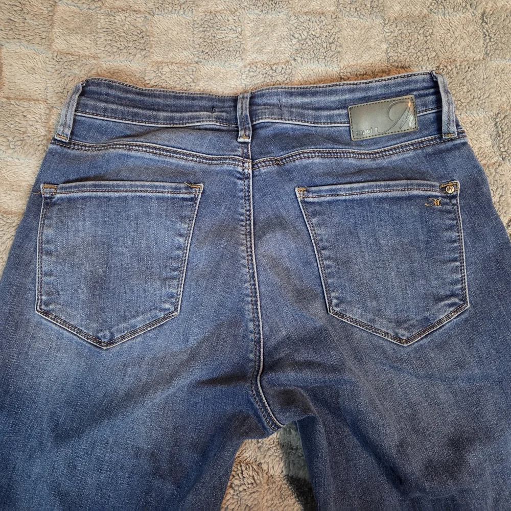 Mavi Jeans Womens 28 Marcia Capri High Rise Cuffed Stretch Blue Denim Cropped - Picture 6 of 13